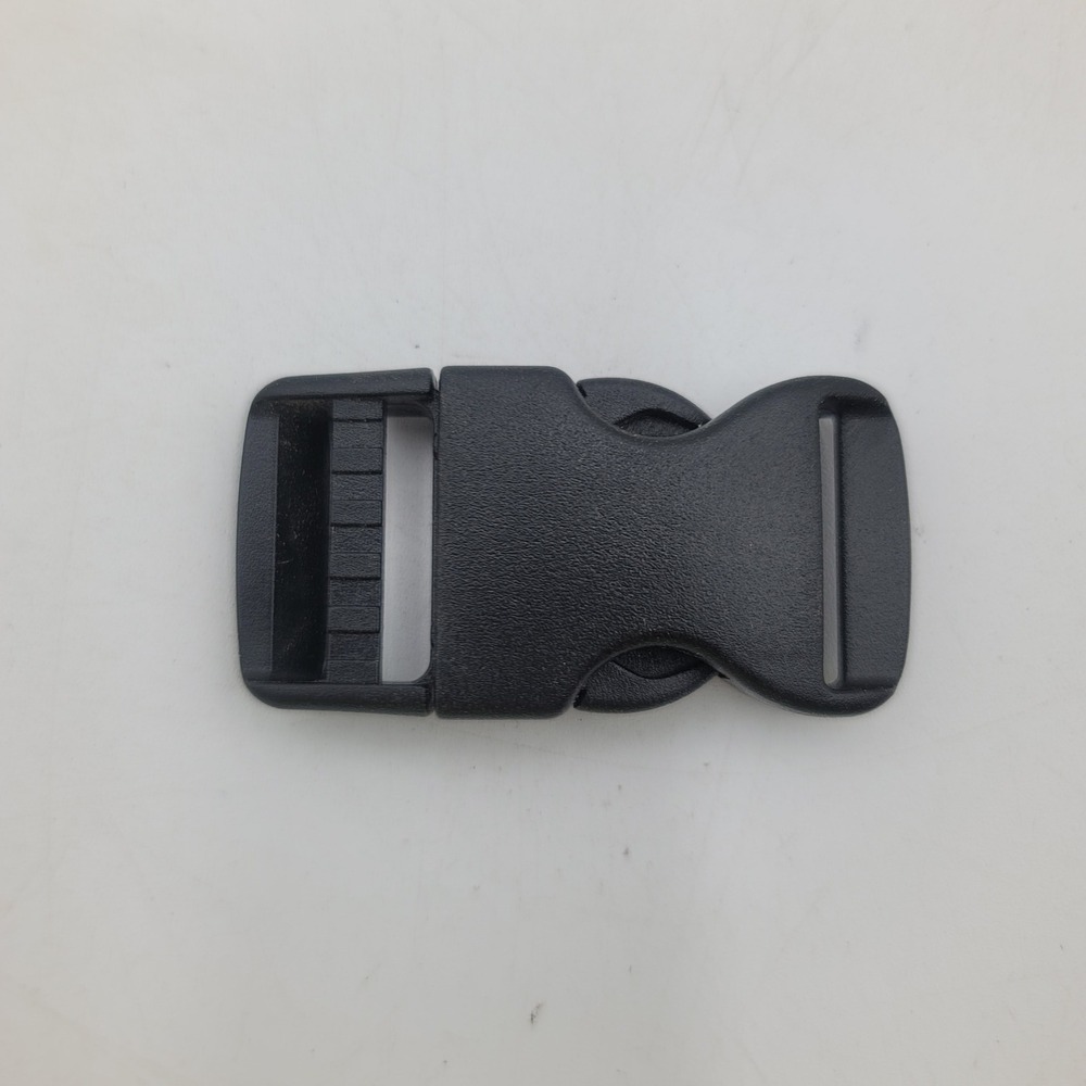 1 Inch Black Plastic Side Release Buckle for Backpack Straps and Webbing 1pc